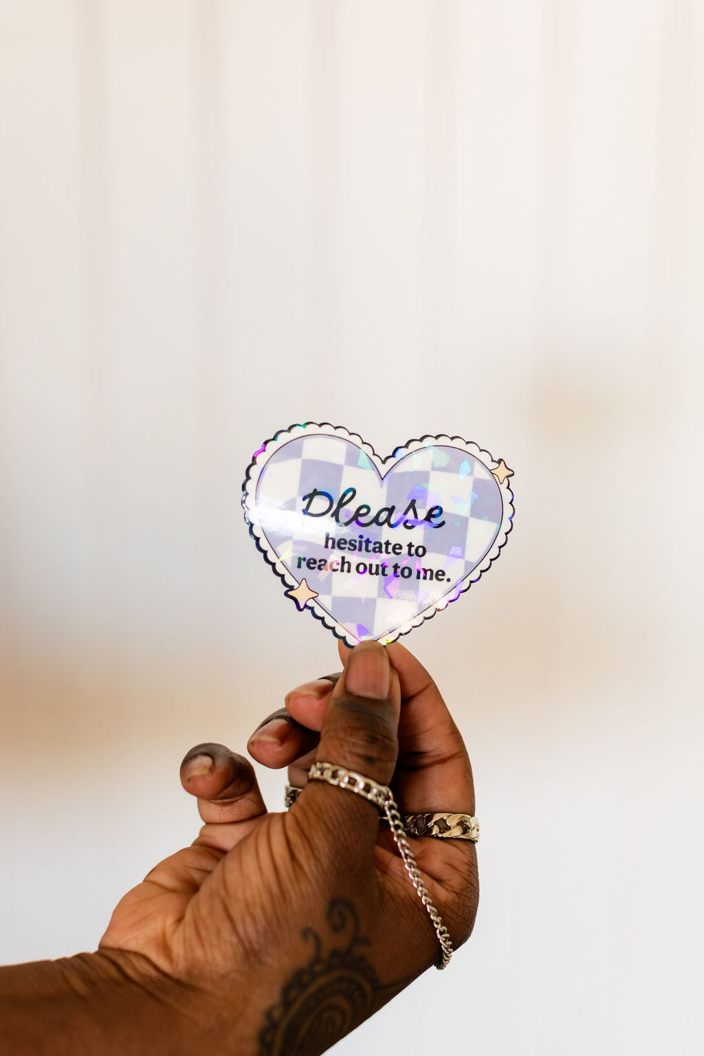 Hesitate to reach Out Sticker