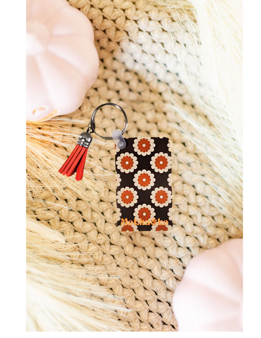 Retro Sunflower Keychain